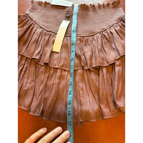 Mustard Seed Ruffle Mini Skort in Boho Pink/Mauve - Built-in Shorts Medium - Picture 5 of 7